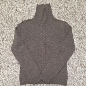 Women's Brown Turtleneck Sweater